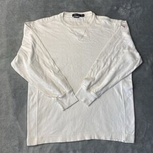 Nautica Sweater Men's XL Sweatshirt Rare Crew neck Ivory Pullover Vintage